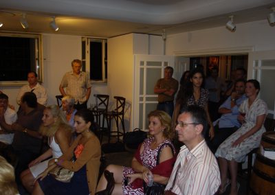 Das Publikum in der Galerie
